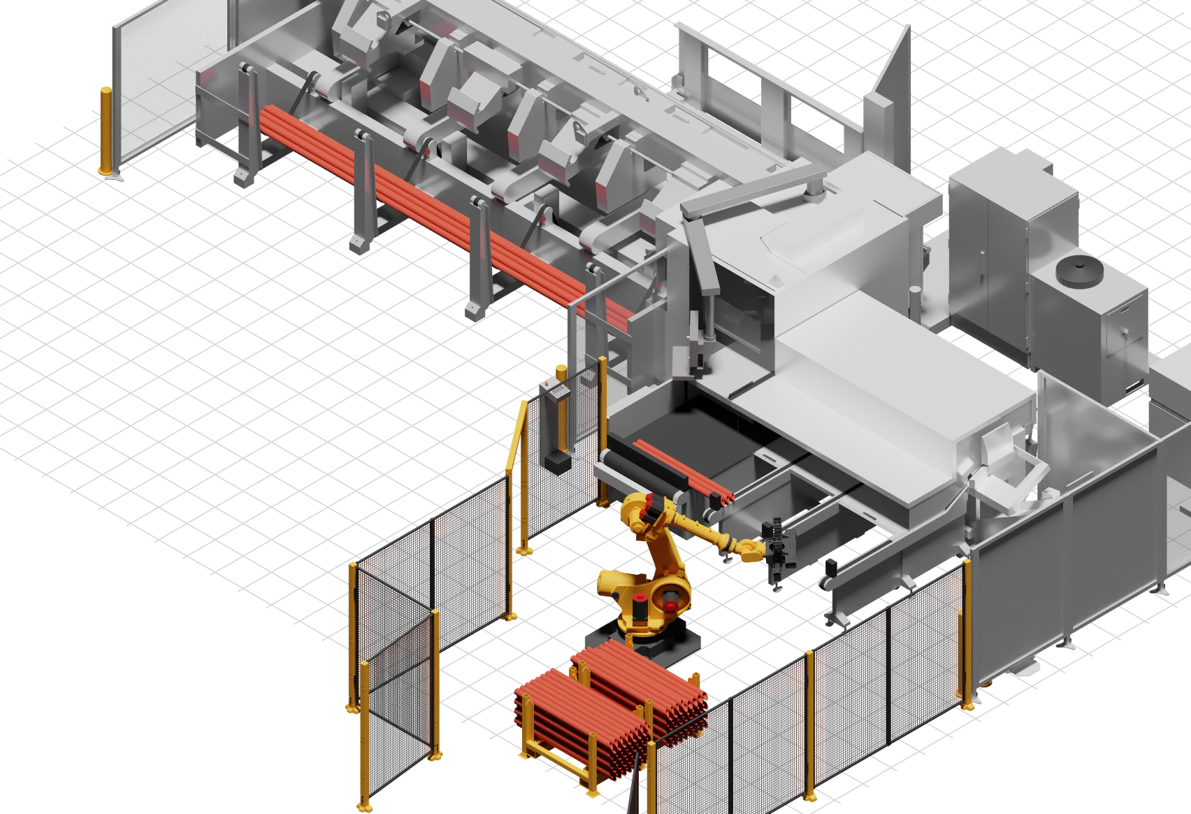 Laser cutter for screw pile tubes
