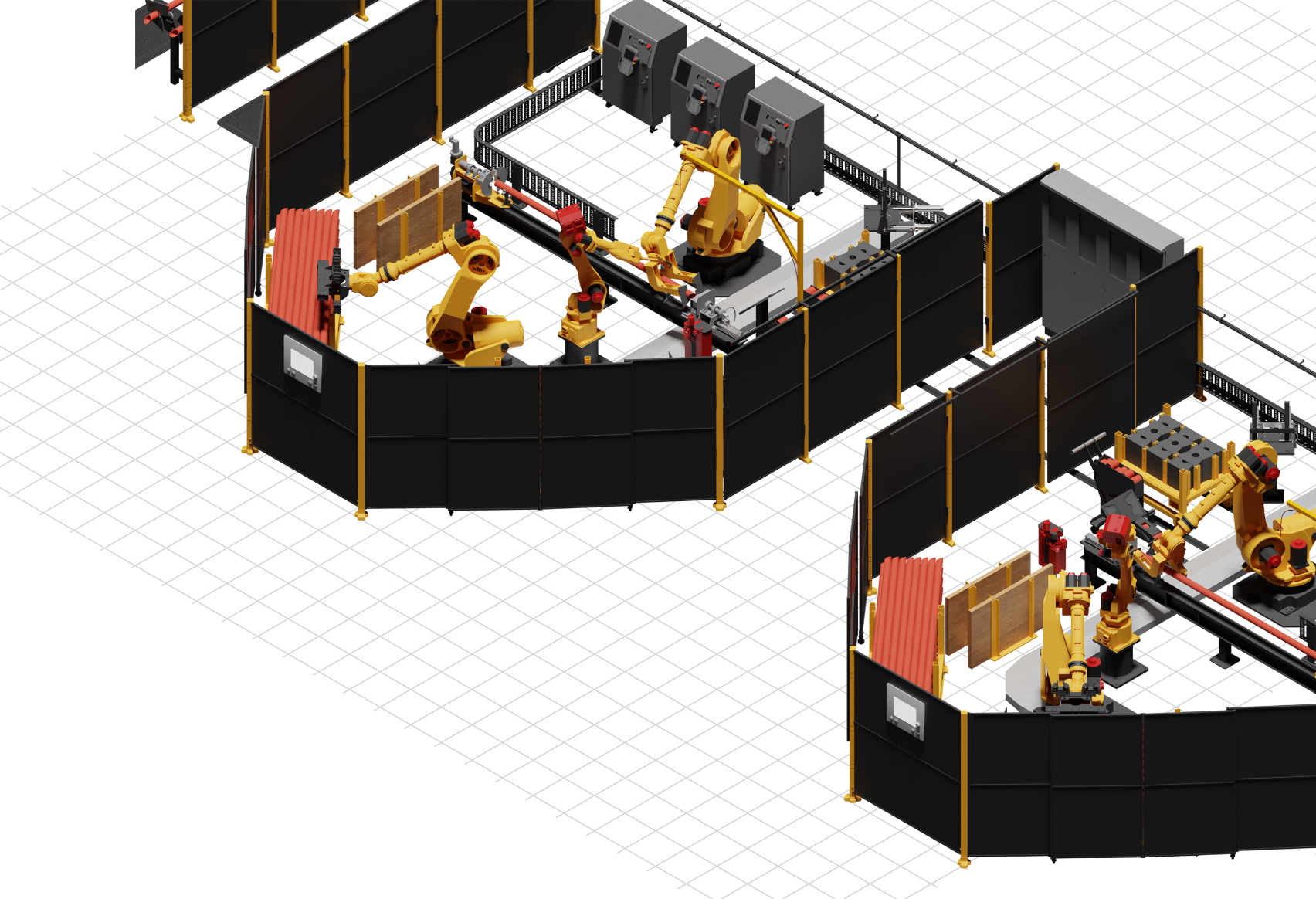 Robotic screw pile welding