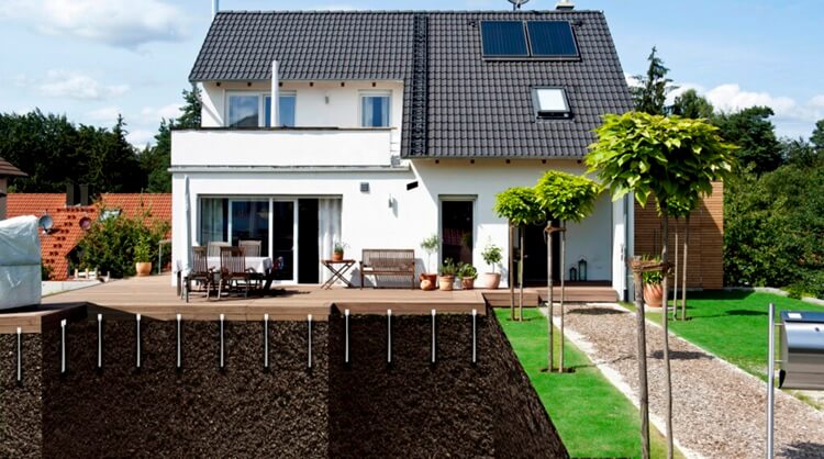 screw pile using in landscape